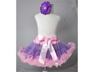 NEW Purple Pink PettiSkirt Tutu Girl Dance Party Ballet  