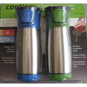 Contigo 2 Pack Vacuum Insulated AUTOSEAL Elite Travel Mugs, Green and 