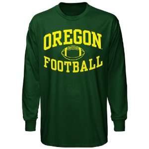  Oregon Ducks Green Reversal Football Long Sleeve T shirt 