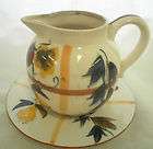   nasco creamer and underplate hand painted japan expedited shipping