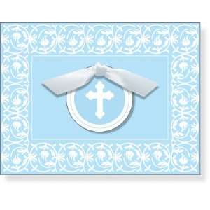  Note Cards   Blue Debut Cross Note Card 
