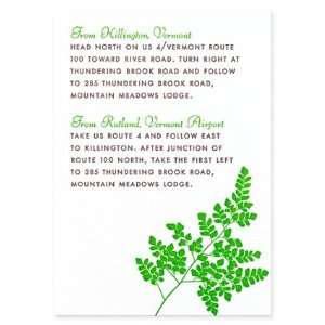 Maidenhair Fern Direction Card by Martha Stewart Wedding Accessories