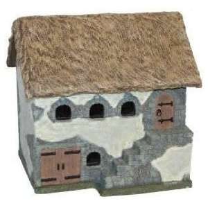    25mm European Buildings Thatched Roof Stable Toys & Games