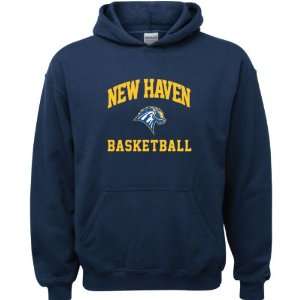 New Haven Chargers Navy Youth Basketball Arch Hooded Sweatshirt