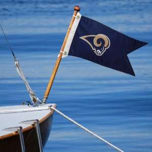   St. Louis Rams 18.5 x 12 Navy Blue Boat Flag