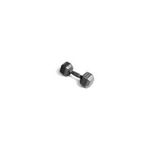  Pro Hex Dumbbell with Cast Ergo Handle   Grey 25 lb 