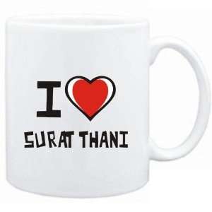  Mug White I love Surat Thani  Cities