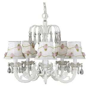  Jubilee Collection 7077_2075 Waterfall 5 Light Chandelier with Net 