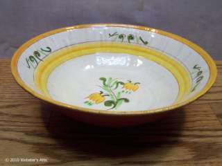 Vintage Stangl Pottery Terra Rose Tulip Yellow 8 Round Vegetable Bowl