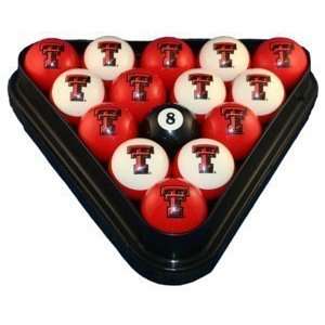  Texas Tech Red Raiders Billiard Ball Set NCAA College 