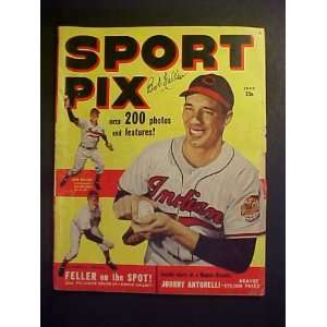  Bob Feller Cleveland Indians Autographed June 1949 Sport 