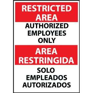  SIGNS AUTHORIZED EMPLOYEES ONLY B