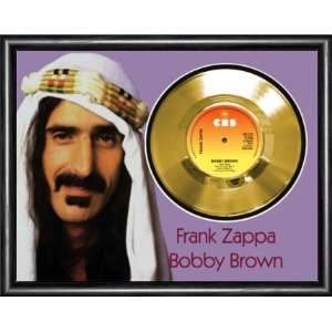  Frank Zappa Bobby Brown Framed Gold Record A3 Musical 