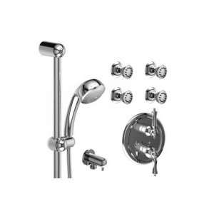   Balance System with Hand Shower Rail and 4 Body Jets KIT 242GNLC