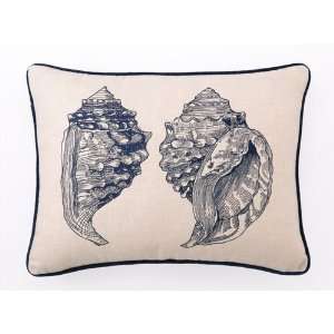  Blue Way  Double Conch Linen Pillow
