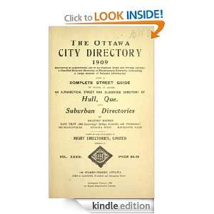 The Ottawa City Directory 1909 Might Directories  Kindle 