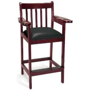  Imperial Wood Bar Stool   Spectator Chair Mahogany