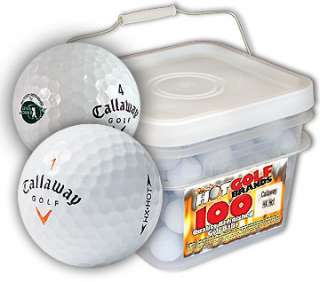 100 Official Callaway HX Hot Mint golf ball Bucket  