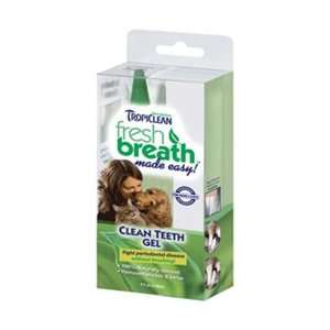 TropiClean Fresh Breath Clean Teeth Gel for Pets 4 oz bottle mint 