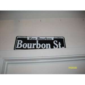  BOURBON ST / RUE BOURBON / Collectible License Plate 