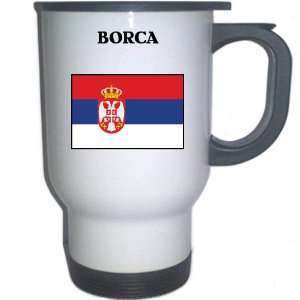  Serbia   BORCA White Stainless Steel Mug Everything 