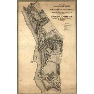  1847 map of Bordentown (New Jersey)