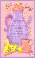Girls Royal Tea Party Birthday Invitations~Princess Tea  