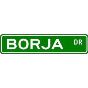  BORJA Street Name Sign ~ Family Lastname Sign ~ Gameroom 