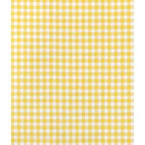  Yellow Gingham Oilcloth Fabric Arts, Crafts & Sewing