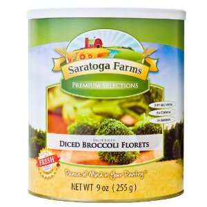 Saratoga Farms Diced Broccoli Florets  Grocery & Gourmet 