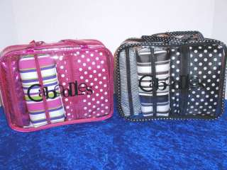   Bling Thing 4 Cosmetic Bags For The Price of One   Pink / Black NWT
