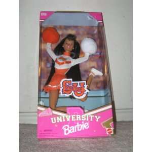   University Barbie   African American Cheerleader Toys & Games