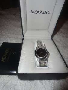   Womens Museum 1881 Silver Black Swiss Watch w/ Box and Papers  