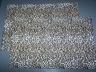 Leopard Spots Black Standard Pillowcase Set of 2 NEW  
