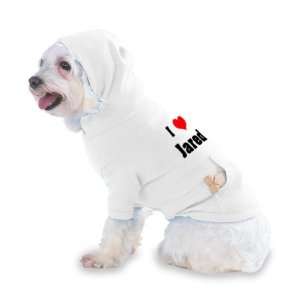  I Love/Heart Jared Hooded T Shirt for Dog or Cat LARGE 