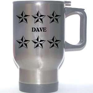  Personal Name Gift   DAVE Stainless Steel Mug (black 