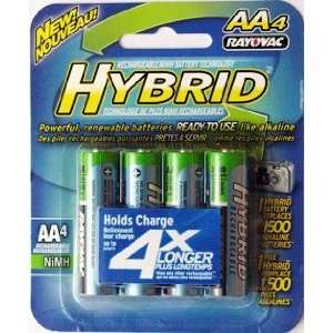  RAYO 4PK AA RCH Battery Electronics