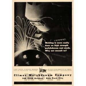  1944 Ad Climax Molybdenum Co. Chromium Steel Welding 