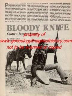 Bloody Knife  Favorite Indian Scout Of Custer+Genealogy  