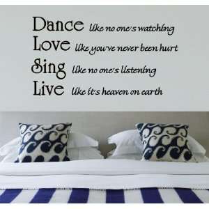   ) Vinyl wall art lettering quotes decal 