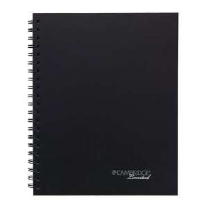 Business Notebook Action Planner 96 Page 8 1/2x11 Black 