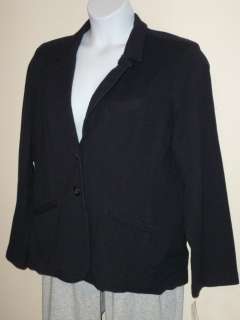 STYLE & CO. NEW Indigo Blue Cotton Blazer Jacket Womens SZ X Large 