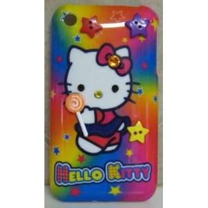   KITTTY IPHONE CASE IPHONE 3G 3GS CASE RAINBOW BLING 