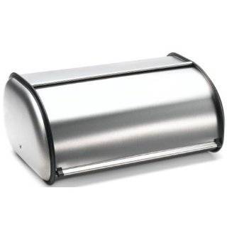   Stainless Steel Rolltop 2 Loaf Capacity Bread Box, 16.5 X 10 X 8