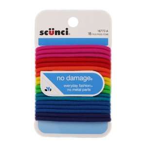  Scunci No Damage Elastic Hair Bands, Multi, colored, 18ct 