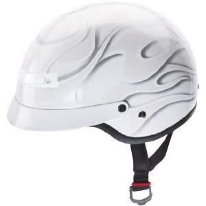  Z1R NOMAD GHOST FLAMES HELMET WHITE/SILVER LG Automotive