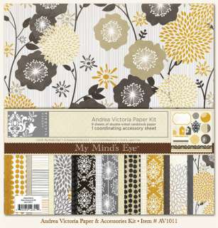 My Minds Eye ANDREA VICTORIA KIT 12x12 Papers Minds  