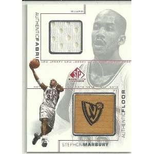  Stephon Marbury Nets Knicks 2000 01 SP Authentic Game Used 