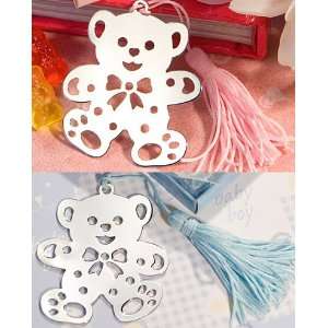  Lovable Teddy Bear Design Bookmarks   Pink or Blue Toys & Games