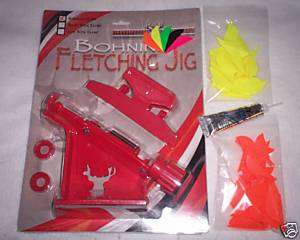 Bohning Pro Class Fletching Jig Kit w Blazer Vanes Glue  